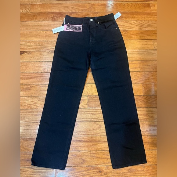 NEW WITH TAGS Denim Forum Black High Rise Loose Joni Jeans - Picture 3 of 7
